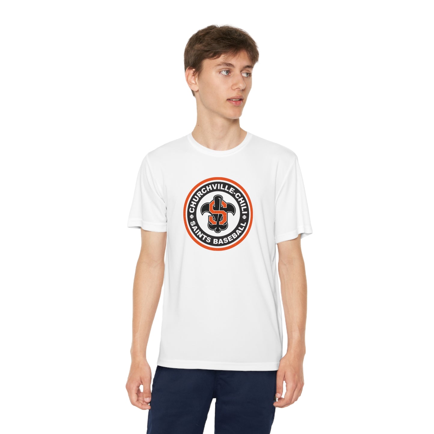 Saints Circle Logo Youth Unisex Competitor Tee