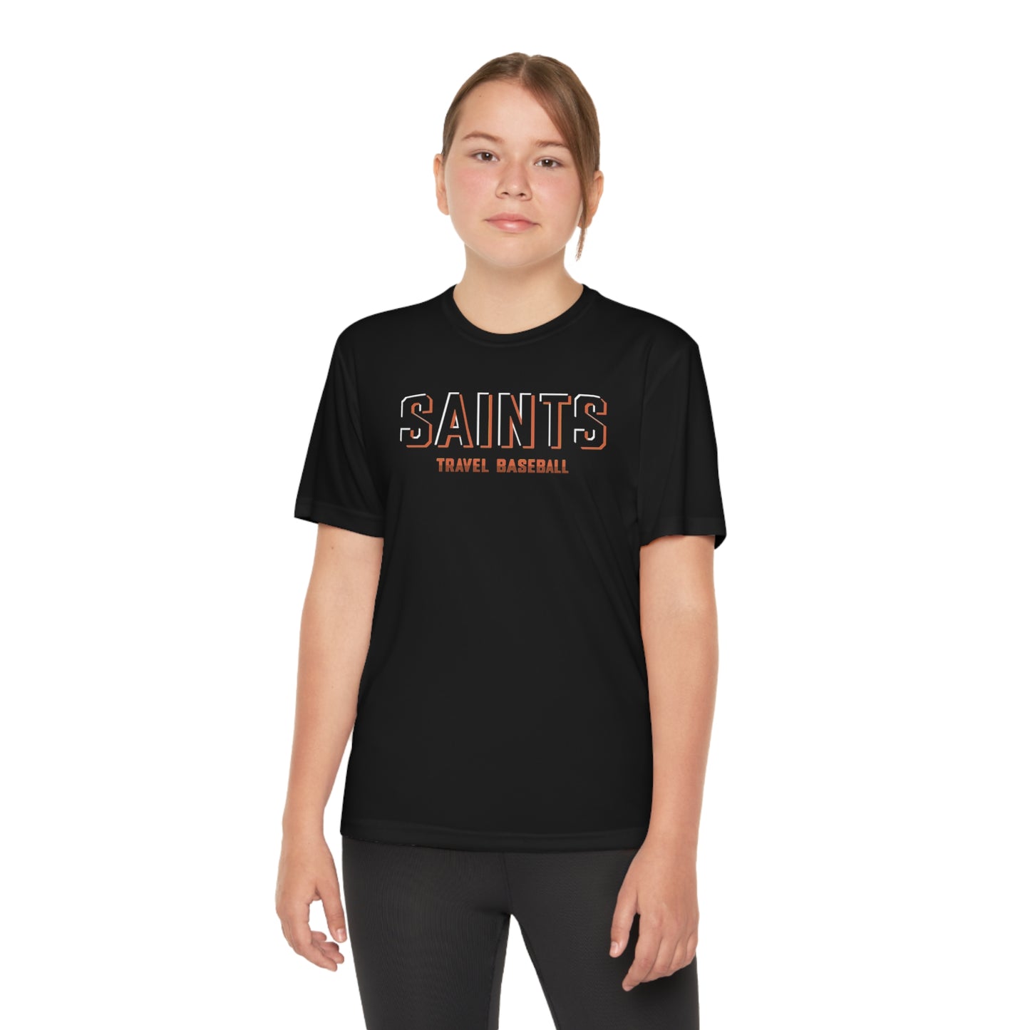 Saints Blackout Youth Unisex Competitor Tee