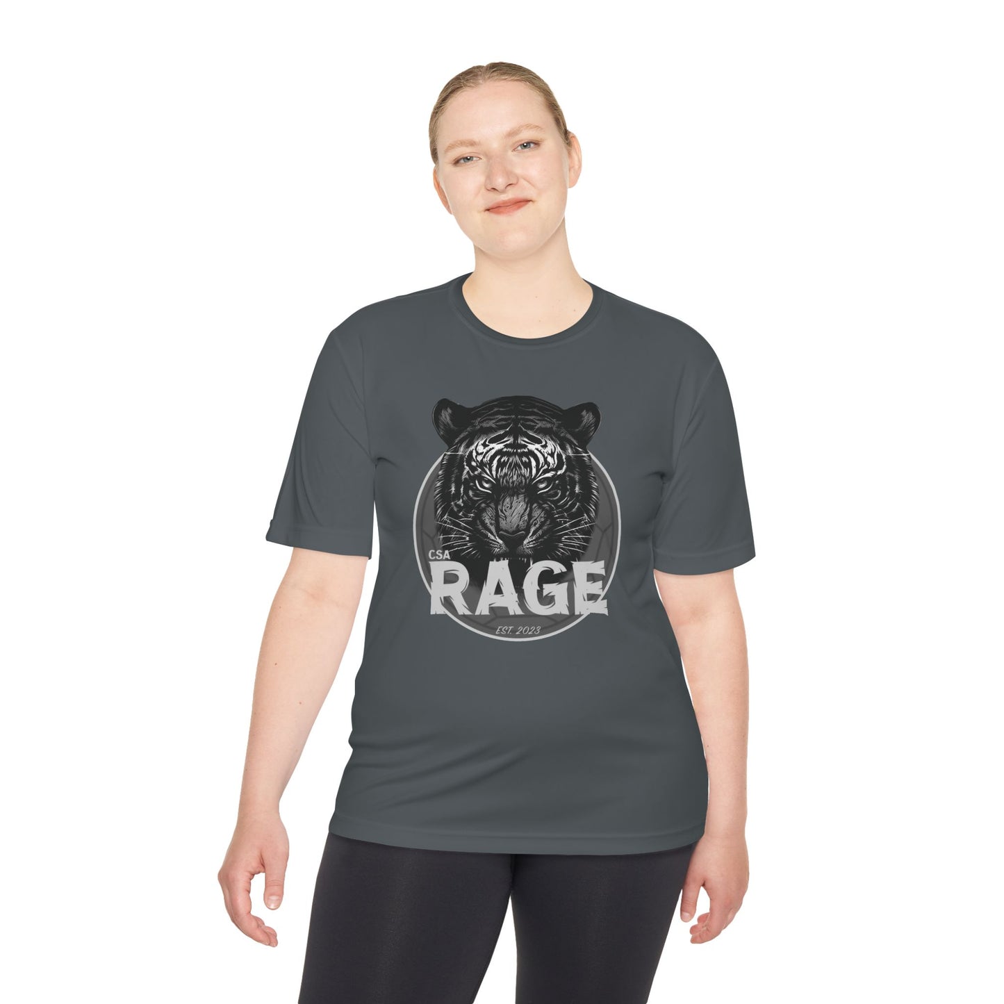 Rage Black and White Sport-Tek Wicking T-Shirt