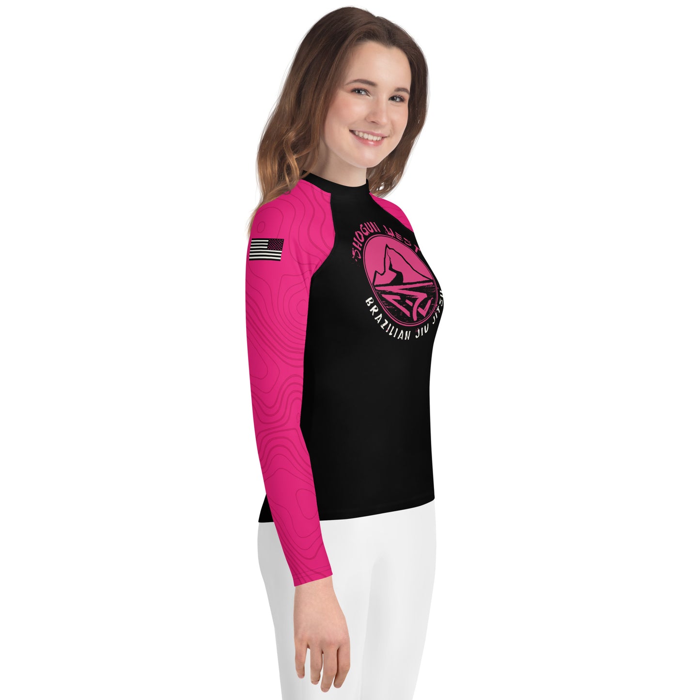 Shogun West Pink Youth Rash Guard
