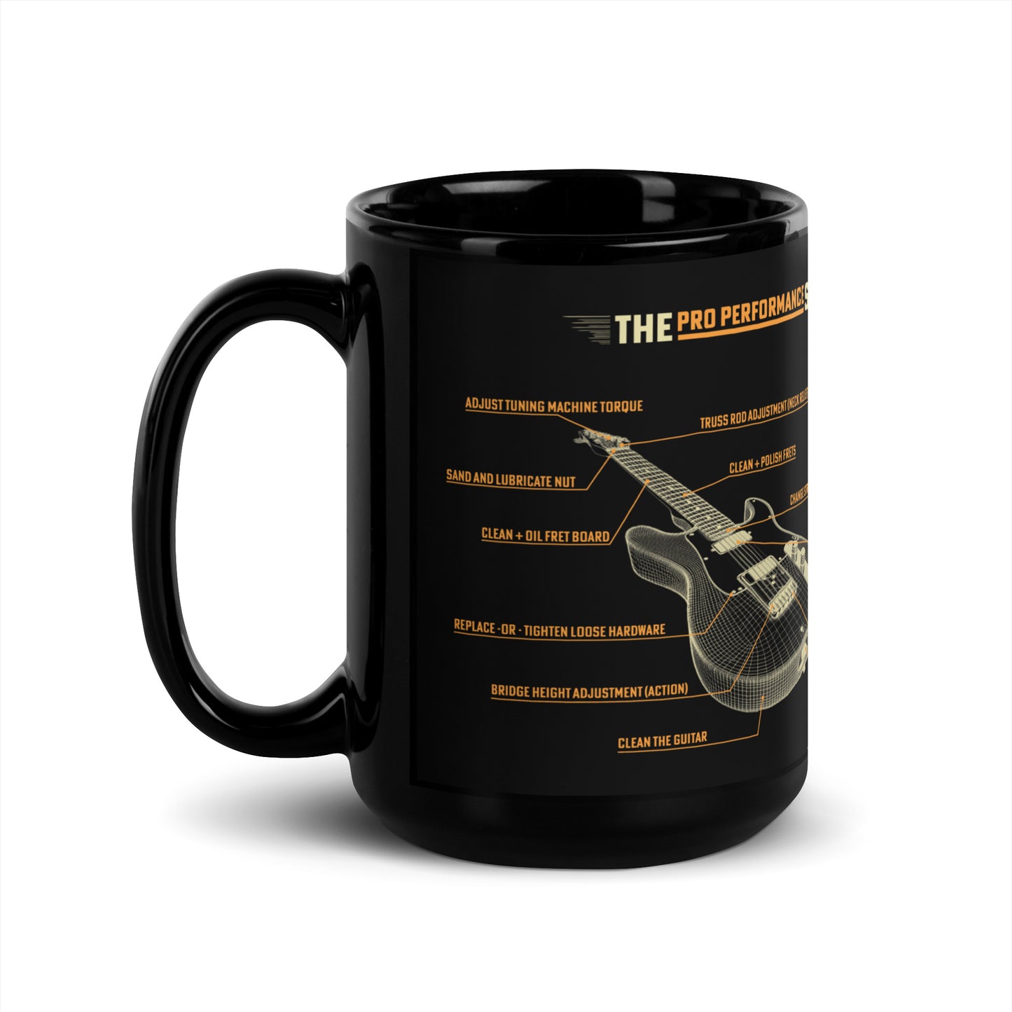 RNR Lion Pro Performance Black Glossy Mug