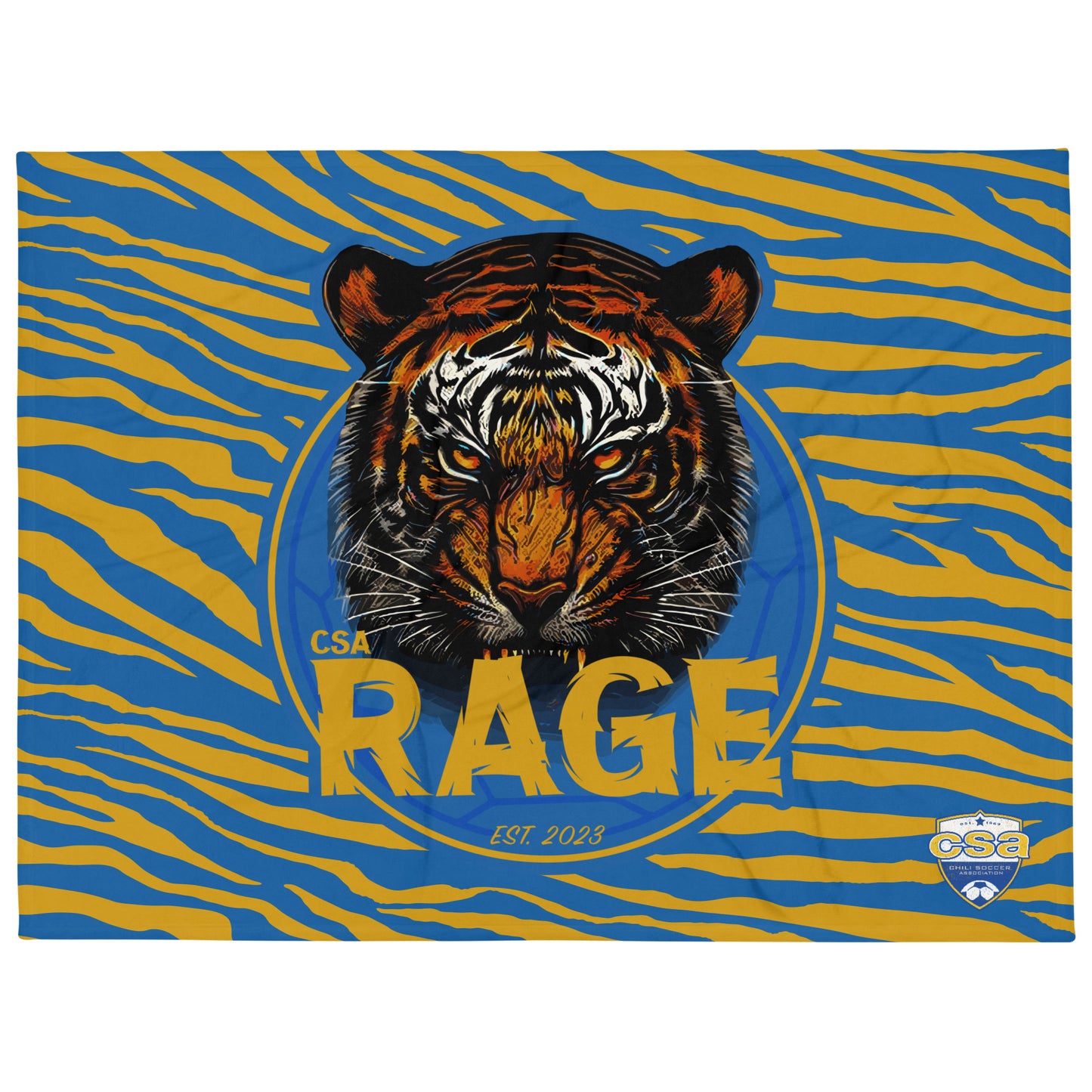 Rage Tiger Stripes Throw Blanket