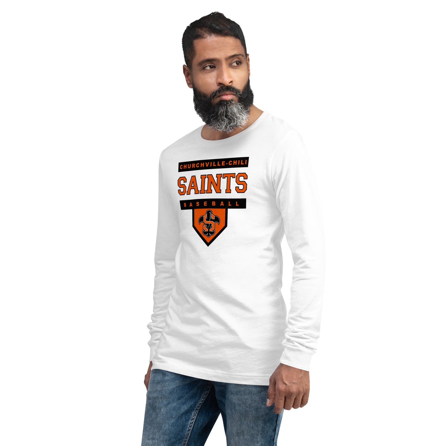 Saints Home Plate Unisex Long Sleeve T-Shirt