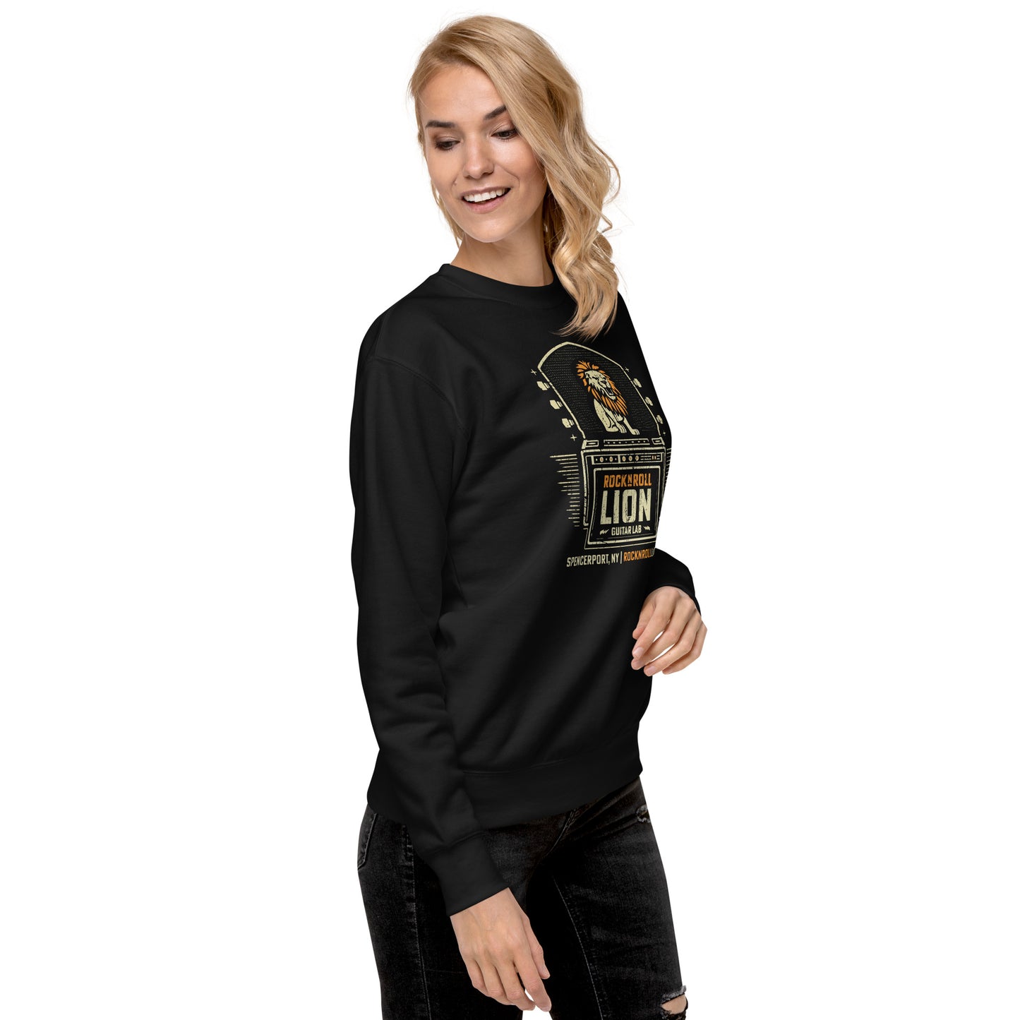 Rock N Roll Lion Unisex Premium Sweatshirt