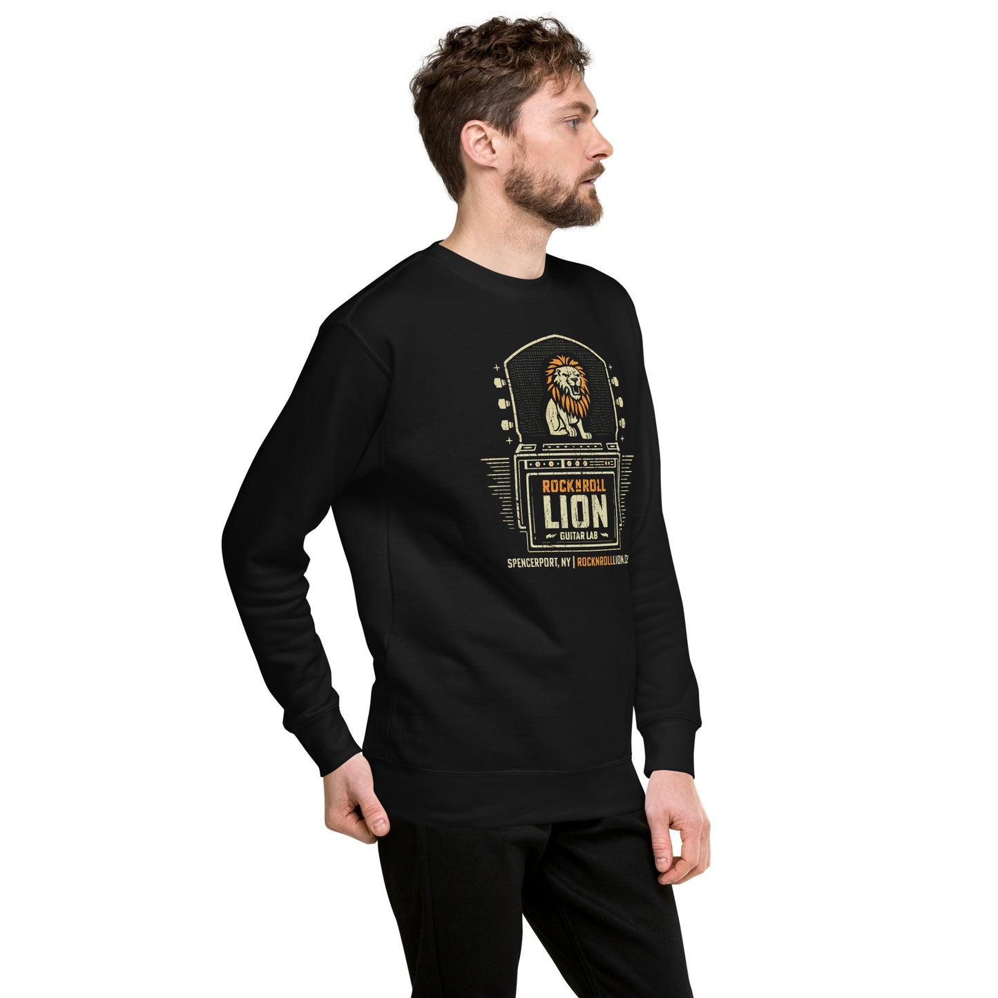 Rock N Roll Lion Unisex Premium Sweatshirt