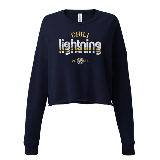 Retro Lightning Crop Sweatshirt