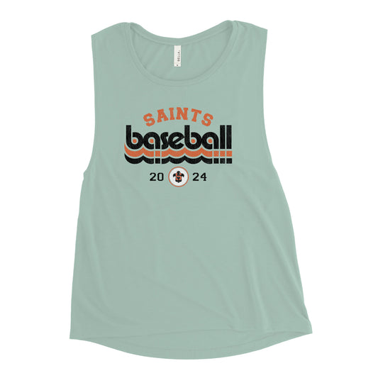 Saints Retro Ladies’ Muscle Tank