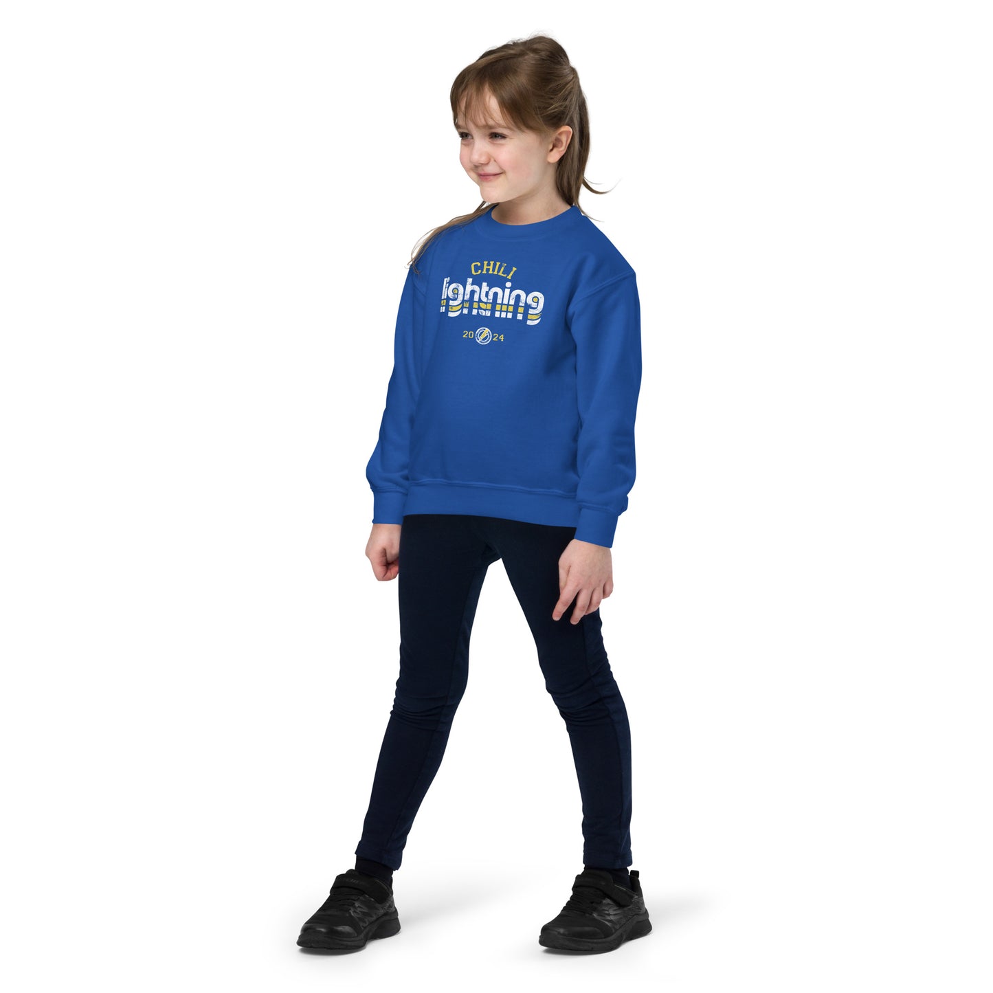 Retro Lightning Youth crewneck sweatshirt