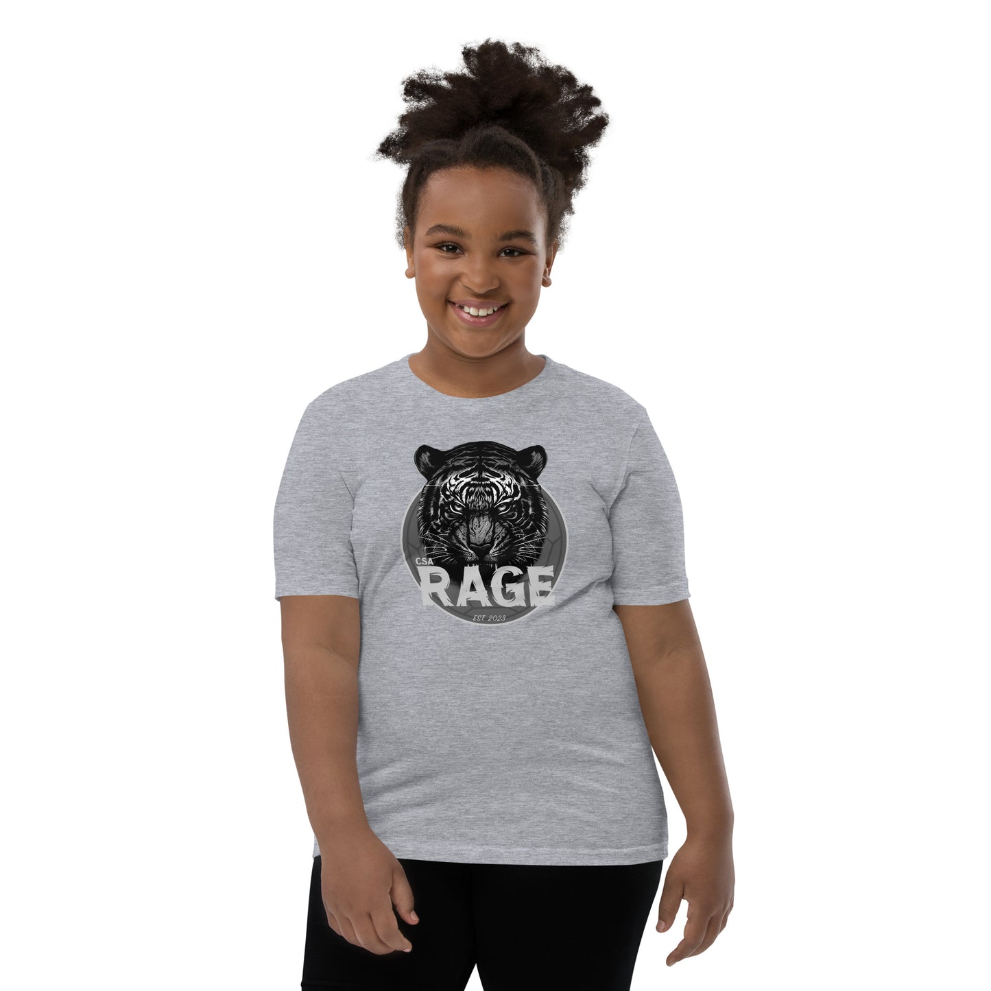Rage Gray Out Youth Short Sleeve T-Shirt