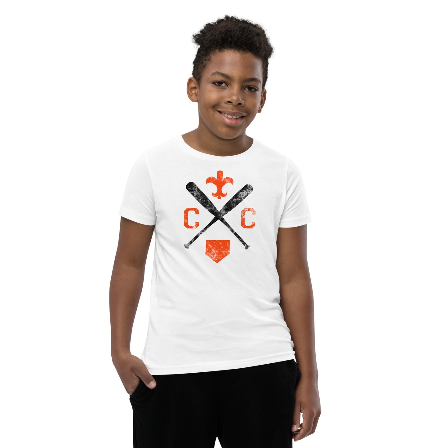 Saints Crossed-Up Youth Unisex Short Sleeve T-Shirt