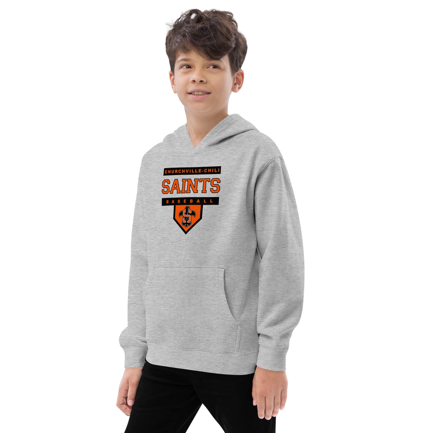Saints Home Plate Youth Unisex Fleece Hoodie