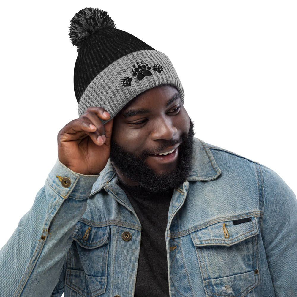 Mambretti & Sons Logo Pom-Pom Beanie