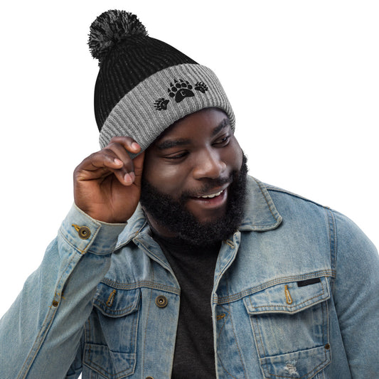 Mambretti & Sons Logo Pom-Pom Beanie