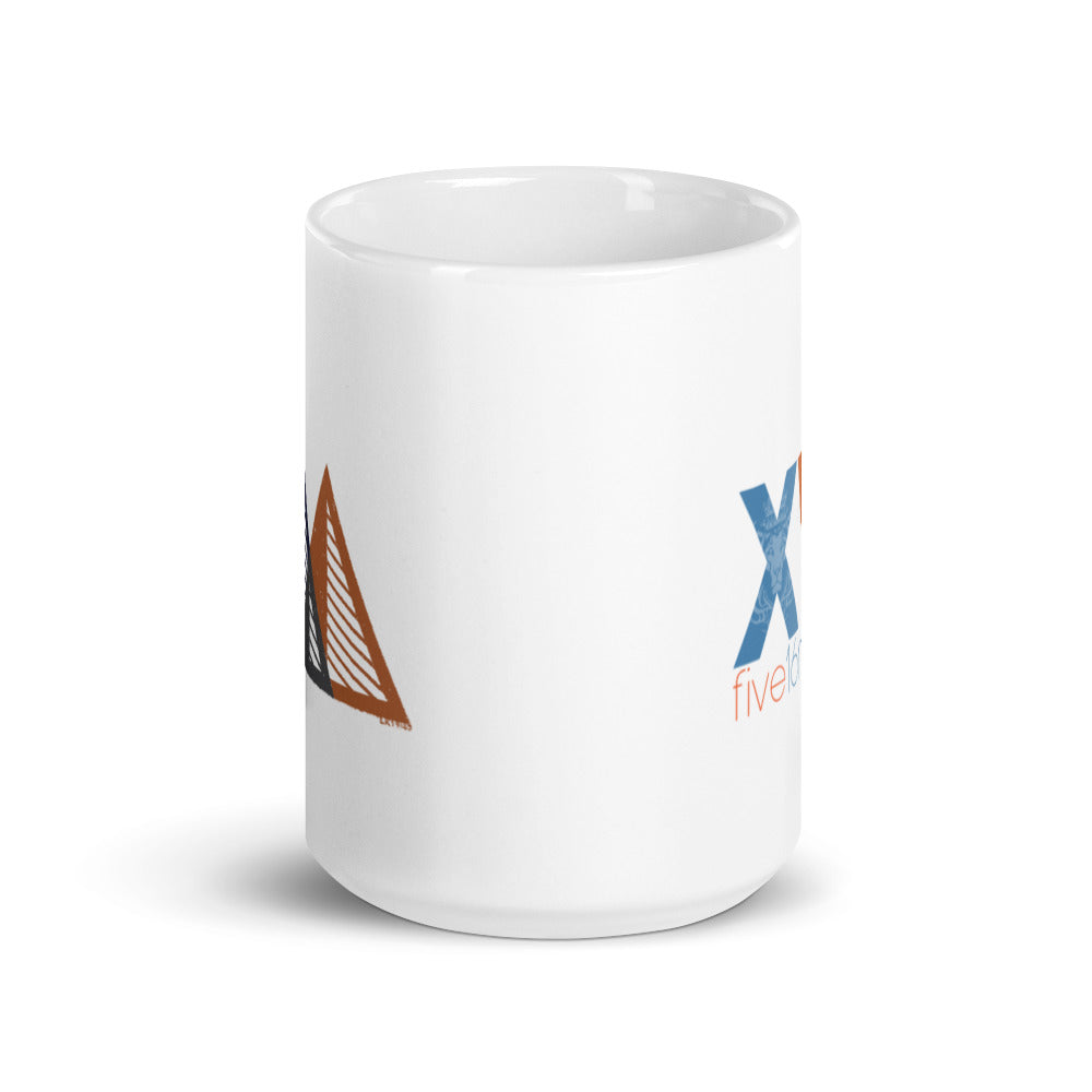 Rocks White glossy mug