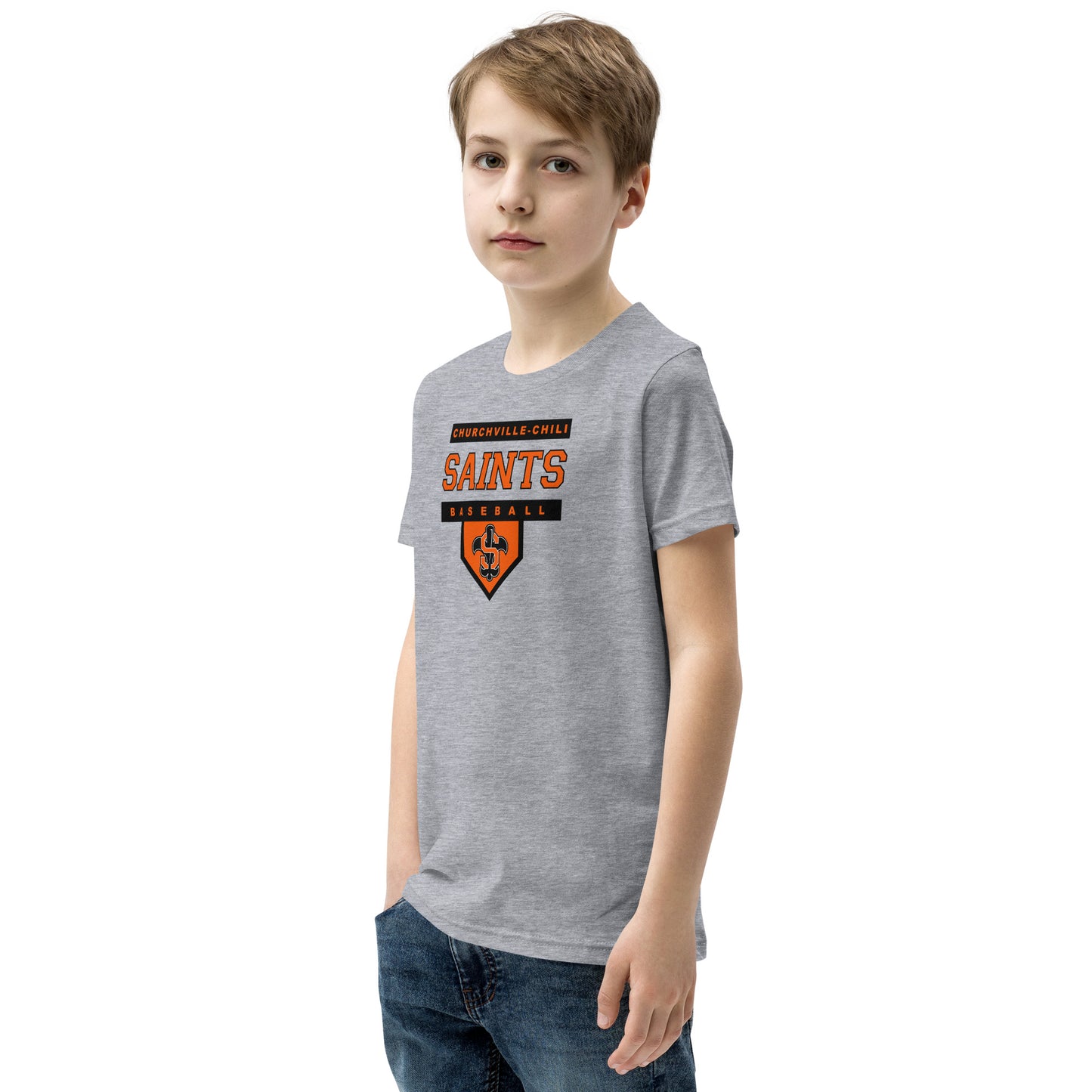 Saints Home Plate Youth Unisex Short Sleeve T-Shirt