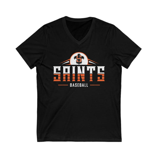 Saints 90's Unisex Jersey Short Sleeve V-Neck Tee