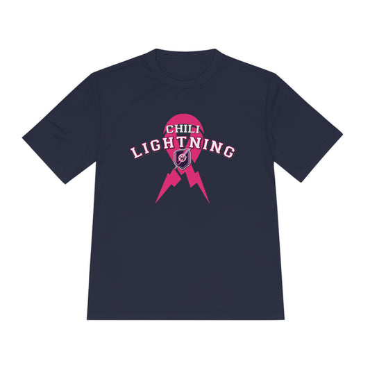 Adult Lightning Breast Cancer Awareness Unisex Competitor Tee