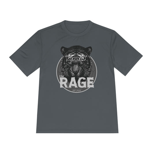 Rage Black and White Sport-Tek  Wicking T-Shirt