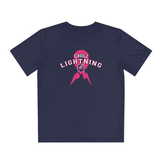Youth Lightning Breast Cancer Awareness Competitor Tee