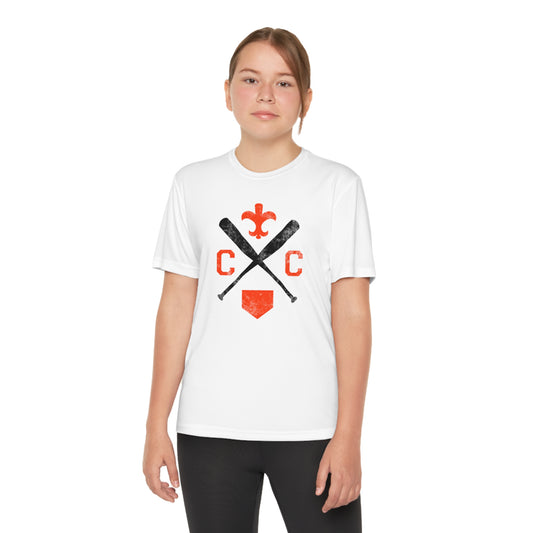 Saints Light Crossed-Up Youth Unisex Competitor Tee
