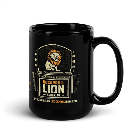 RNR Lion Pro Performance Black Glossy Mug