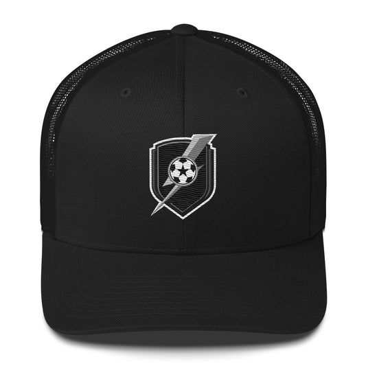 Black and White Logo Trucker Cap