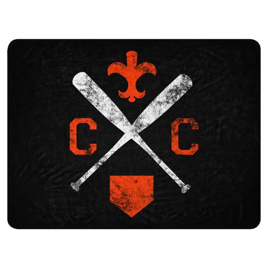 Saints Crossed-Up Sherpa blanket