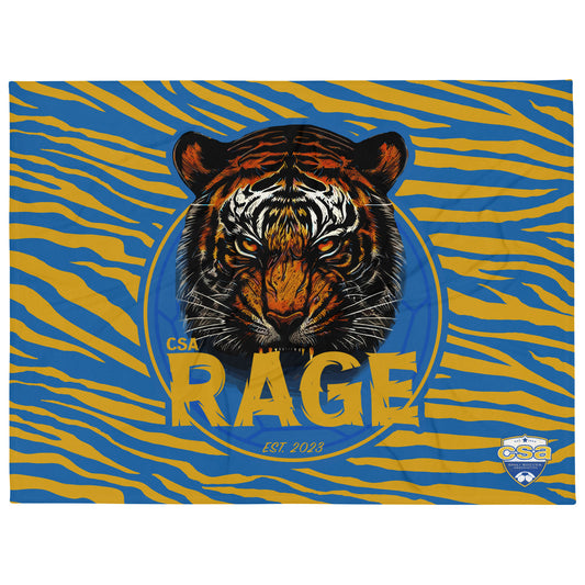 Rage Tiger Stripes Throw Blanket