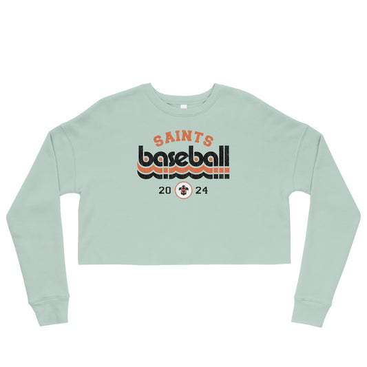 Saints Retro Crop Sweatshirt