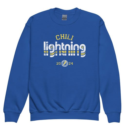 Retro Lightning Youth crewneck sweatshirt