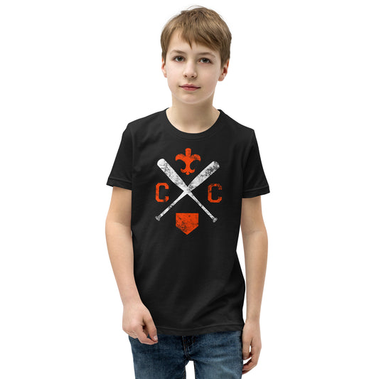 Saints Crossed-Up Youth Unisex Short Sleeve T-Shirt