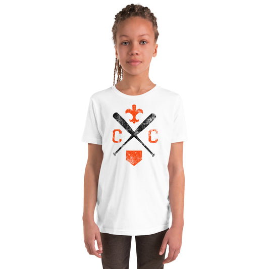 Saints Crossed-Up Youth Unisex Short Sleeve T-Shirt