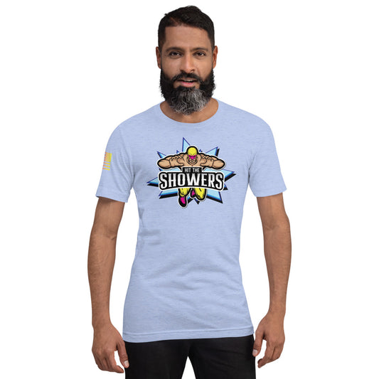 Hit the Showers (Light Complexion) Short-Sleeve Unisex T-Shirt