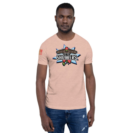 Hit the Showers (Dark Complexion) Short-Sleeve Unisex T-Shirt