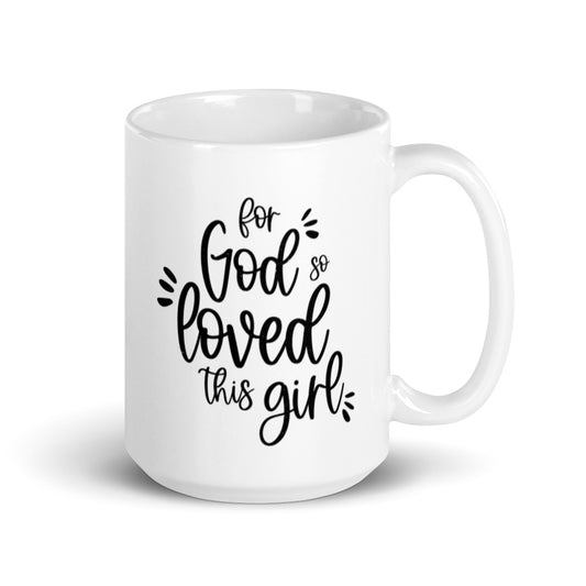 So Loved White glossy mug